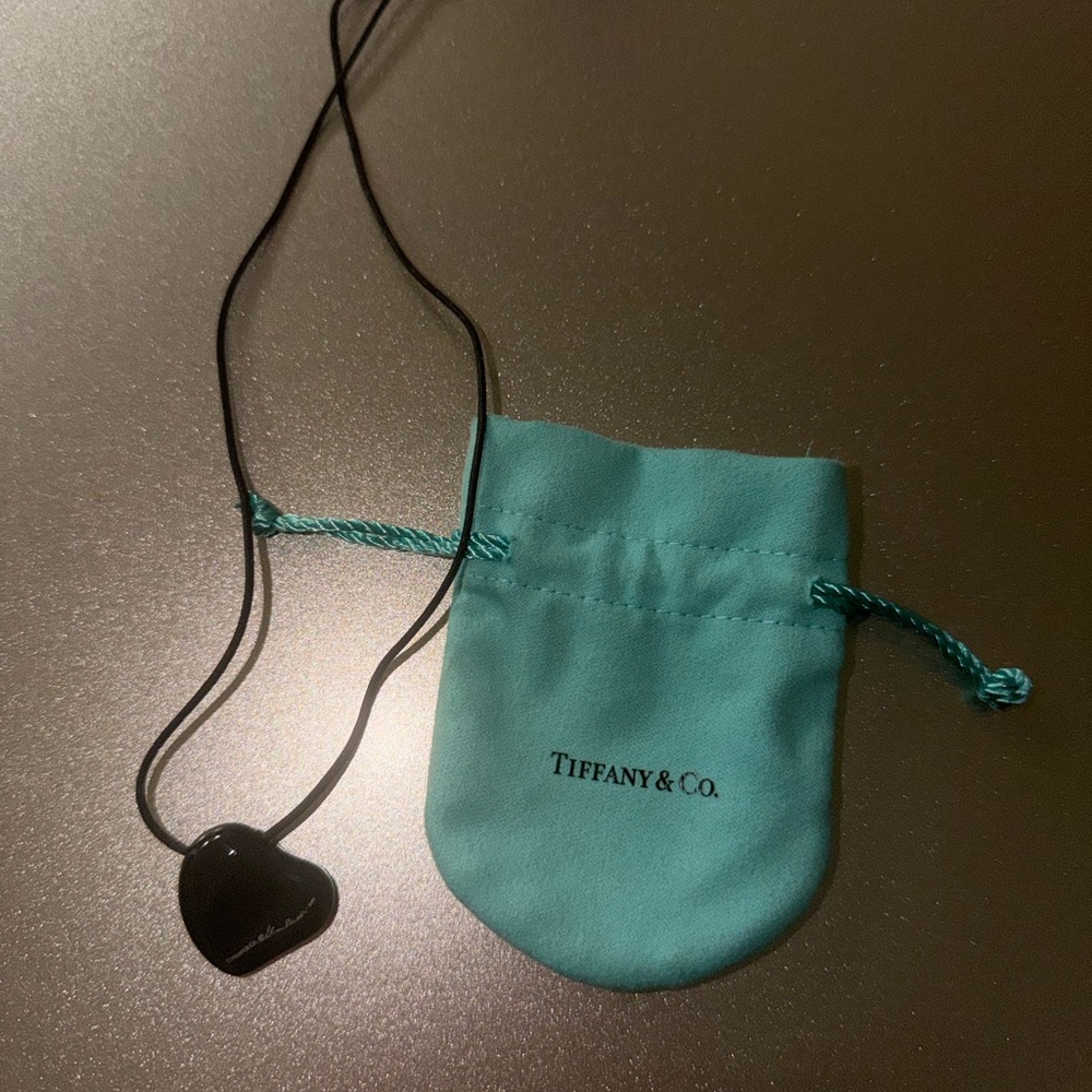 Tiffany & Co. Elsa Peretti black heart necklace